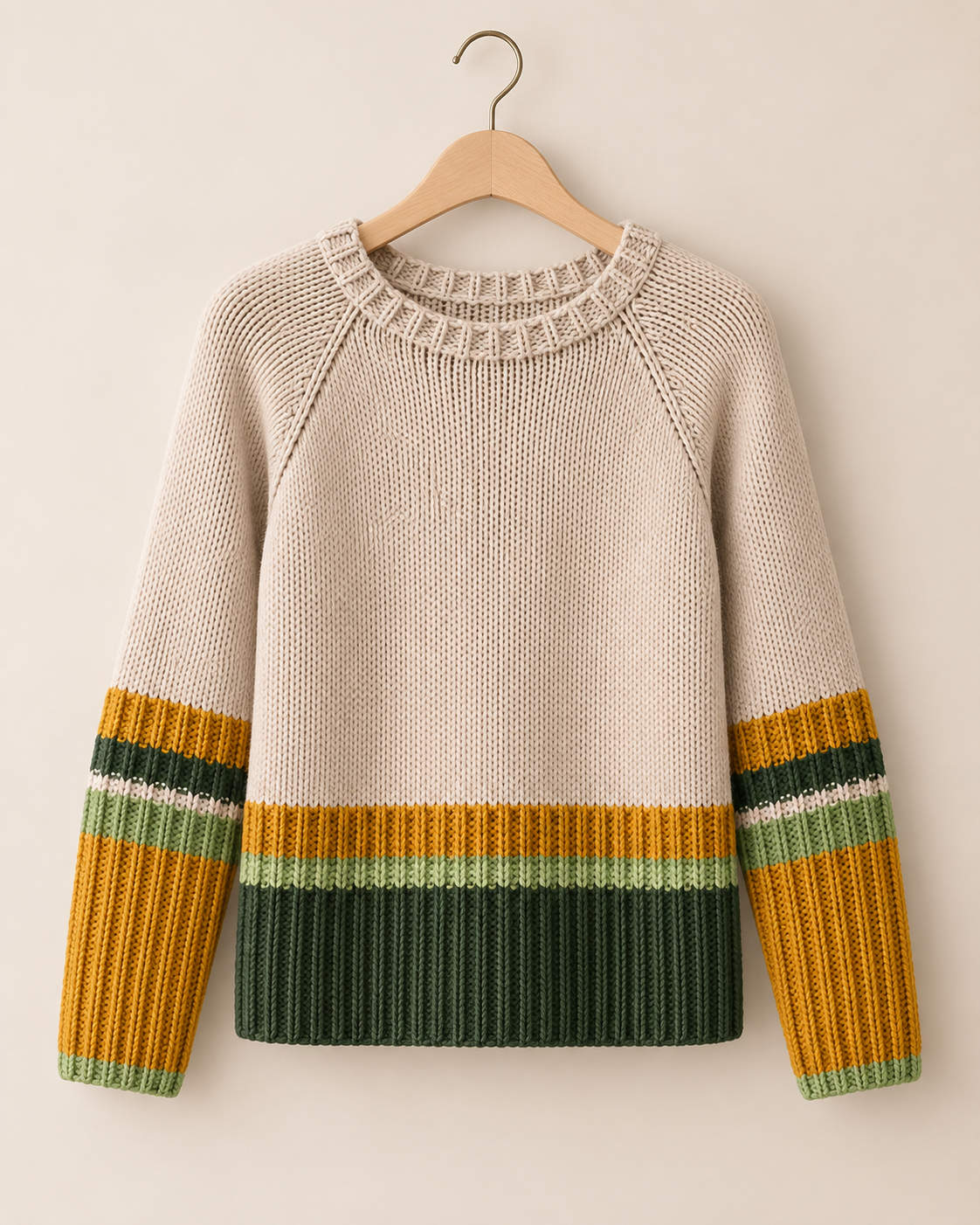 Breipatroon Raglantrui met Kleurvlakken | Maat S–XL | CL-B005 | Casa Lana