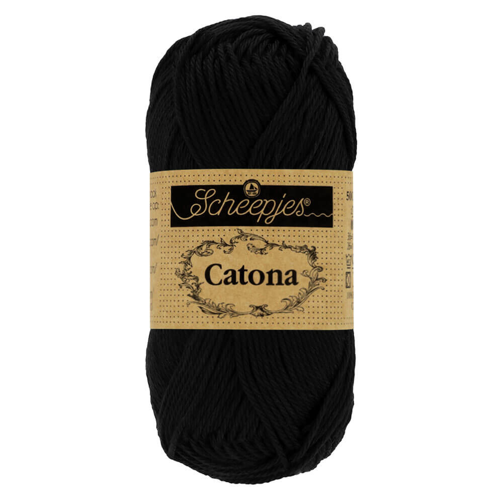 Scheepjes Catona 10g - 110 Jet Black