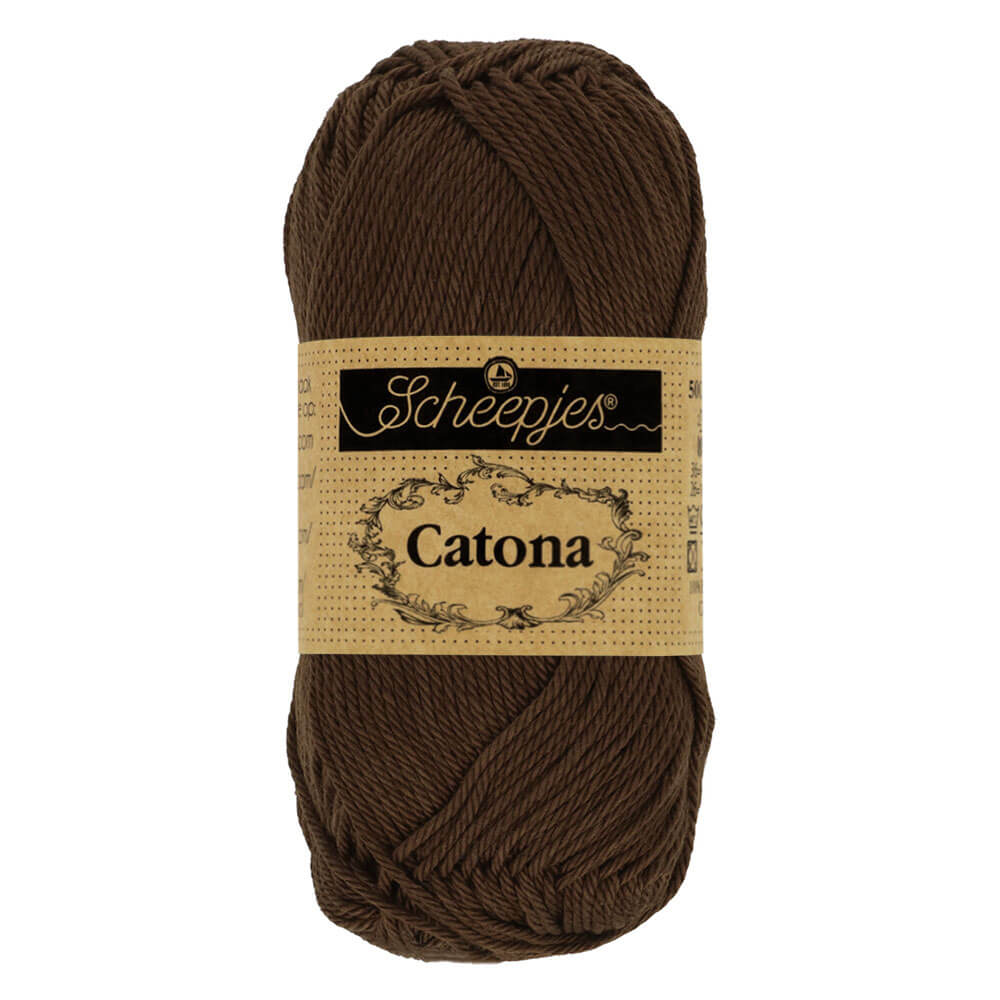 Scheepjes Catona 10g - 162 Black Coffee