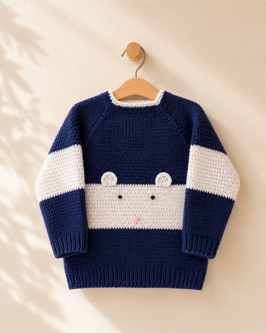 DIY-kit Beertjes Trui | maat 110–116 | Casa Lana