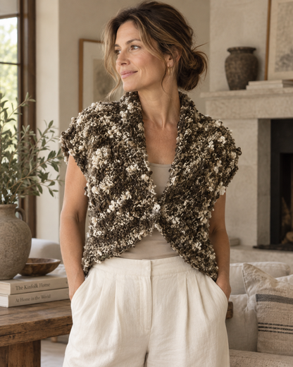 DIY-kit Bouclé Vest | Taille Unique | Scheepjes Butterfly | CL-B007