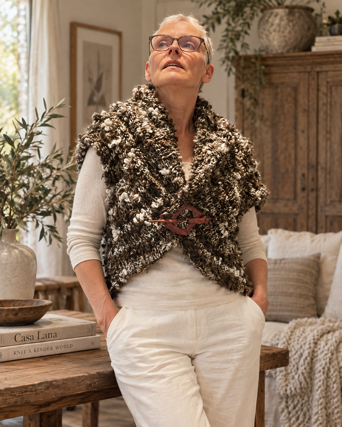 DIY-kit Bouclé Vest | Taille Unique | Scheepjes Butterfly | CL-B007