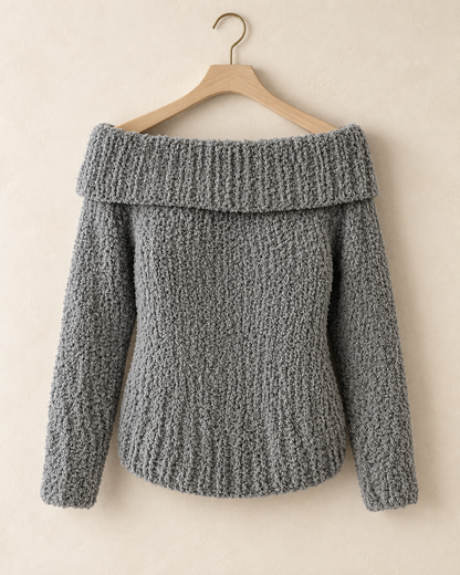 DIY-kit Off-Shoulder Trui | Maat M–L | Scheepjes Sweetheart Soft | CL-B008