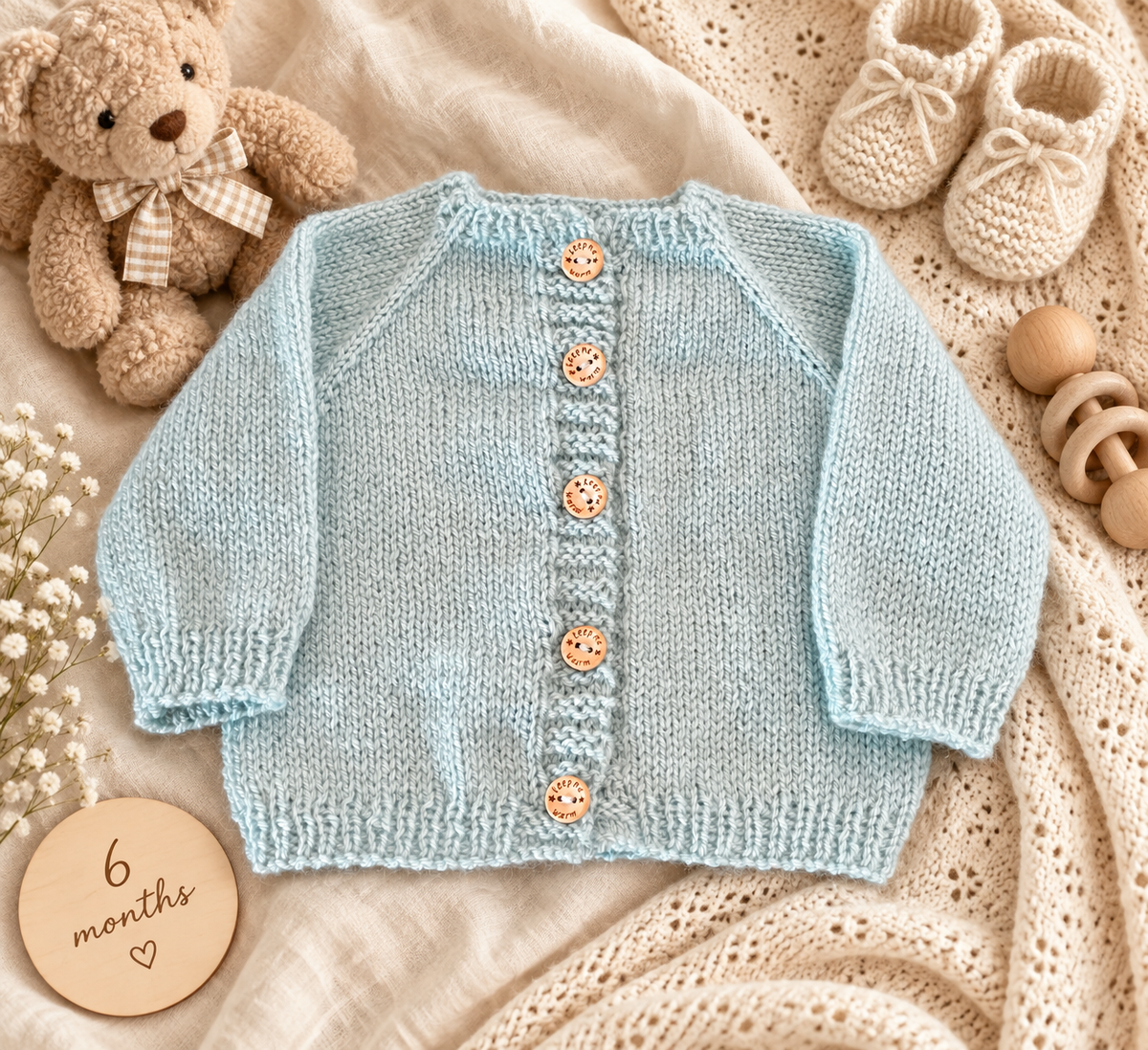 DIY-kit Babygolfje met Horizontale Ribbies | 12 maanden | Scheepjes Colour Crafter | CL-B010