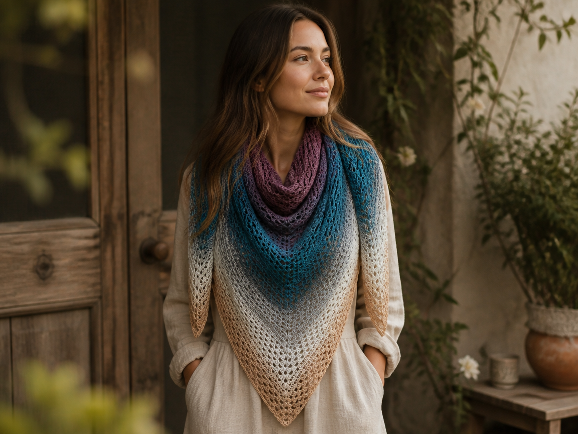 DIY Kit Triangle Shawl – Crochet with Scheepjes Whirl